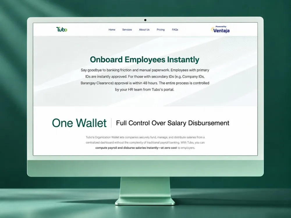 Tubo Ventaja: Dedicated Next.js engineers modernising a workforce payment and HRIS platform